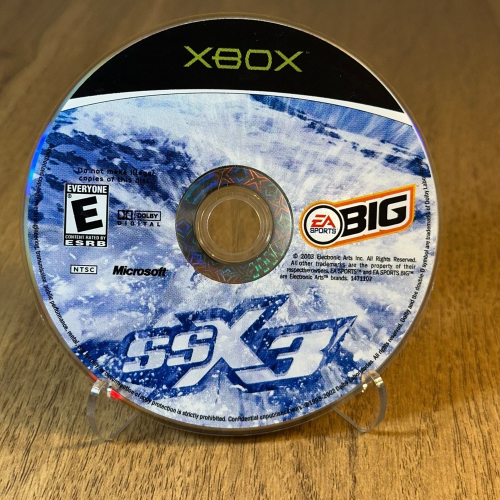 EA Sports BIG SSX 3 Good Microsoft Xbox One Size Blue Snowboarding Game Disc